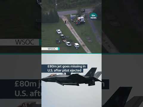 £80m jet goes missing after pilot ejected #itvnews