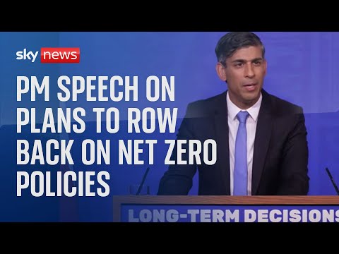 Business Live with Ian King: PM Rishi Sunak delivers speech on green policies