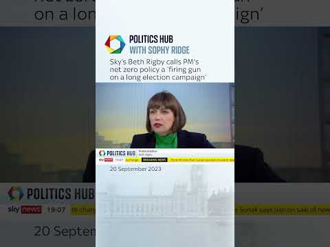 Beth Rigby talks about Rishi Sunak’s roll back on net zero policy
