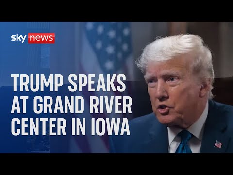 Trump speaks at Grand River Center in Iowa