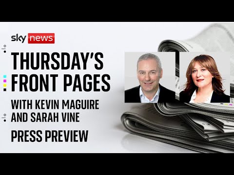 Press Preview: Thursday papers