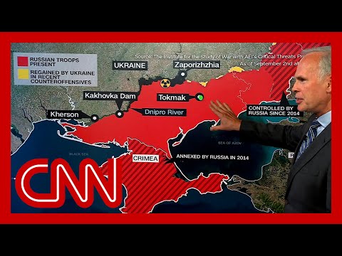 Retired colonel shows Ukraine’s strategy in counteroffensive