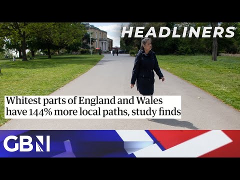 Whitest parts of England and Wales have 44% more local paths, study finds