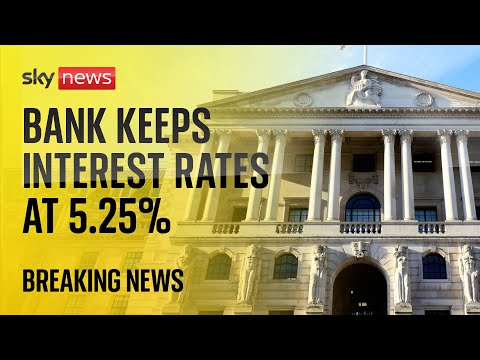 Bank of England keeps interest rate at 5.25%