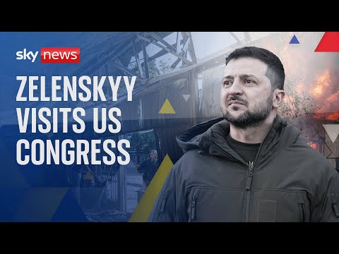 Watch live: Ukrainian President Volodomyr Zelenskyy attends meeting in US Congress