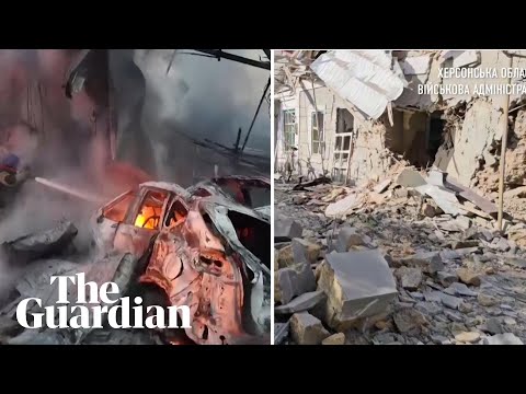 Ukrainian cities hit in Russia’s largest wave of attacks since August