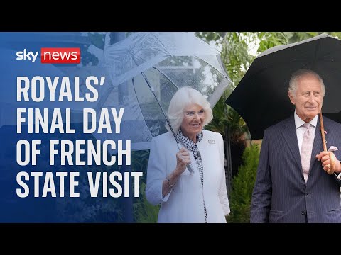 Watch live: King Charles and Queen Camilla arrive in Bordeaux on final day of state visit in France