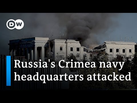 Ukraine claims it ‘successfully’ struck Russian Black Sea navy headquarters | DW News