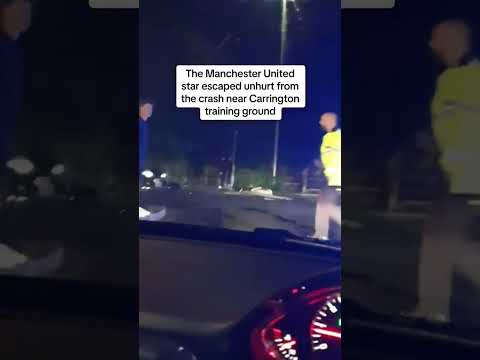 Aftermath of Marcus Rashford’s crash
