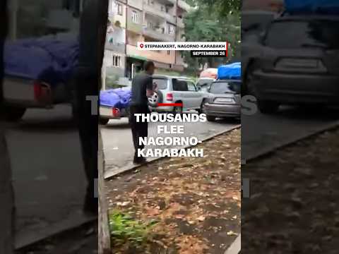 Thousands flee Nagorno-Karabakh