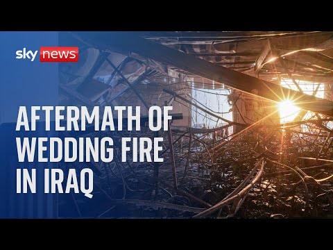 Watch live: Aftermath of wedding fire in Iraq that killed hundreds
