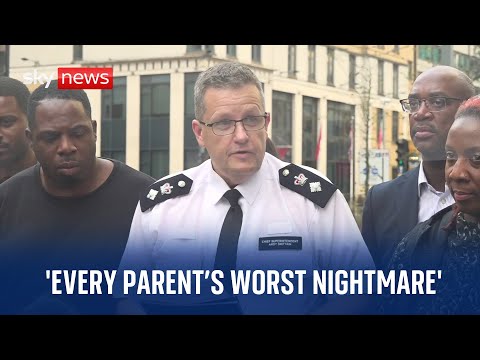 Police news conference after teenager stabbed to death on her way to school in south London