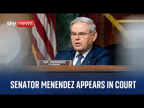 Watch live: US Senator Robert Menendez and his wife appear in court