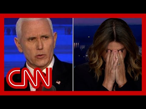 CNN anchor reacts to Pence’s ‘cringeworthy’ debate moment