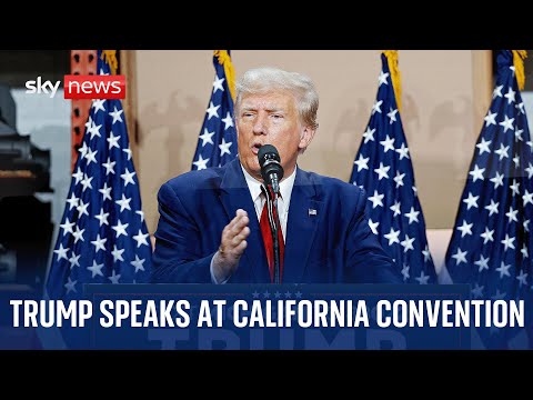 Watch live: Donald Trump speaks at Republican Convention in California