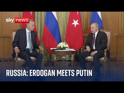 Turkey’s president Erdogan meets Russia’s Putin over hopes to revive grain deal