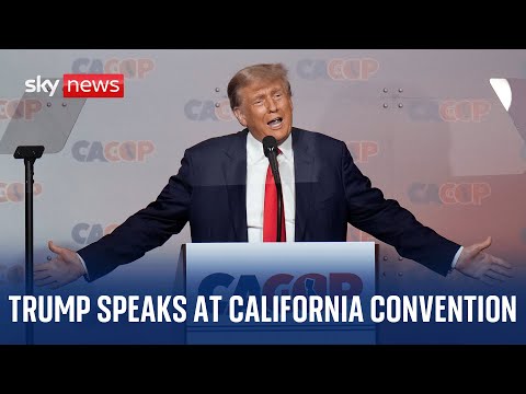 Donald Trump speaks at Republican Convention in California