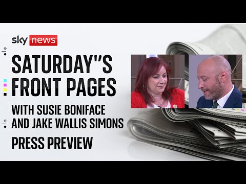 Press Preview: Saturday’s national newspaper front pages