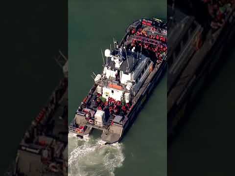 Border Force picks up migrants crossing English Channel after record-breaking weekend
