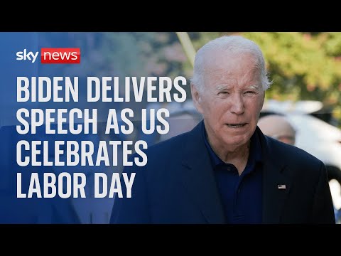 US President Joe Biden delivers Labor Day speech in Philadelphia