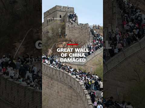 Great Wall of China damaged