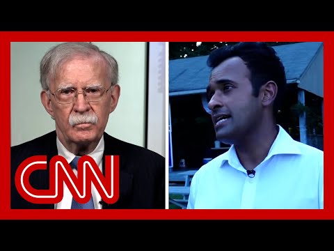 Vivek Ramaswamy refuses to say whether Putin is a war criminal. Hear John Bolton’s reaction