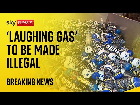 ‘Laughing gas’ to be outlawed and categorised as Class C drug