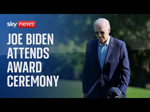 Joe Biden attends award ceremony