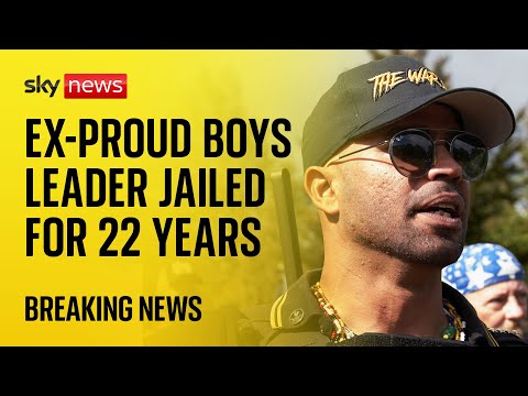 Enrique Tarrio: Former Proud Boys leader jailed for 22 years