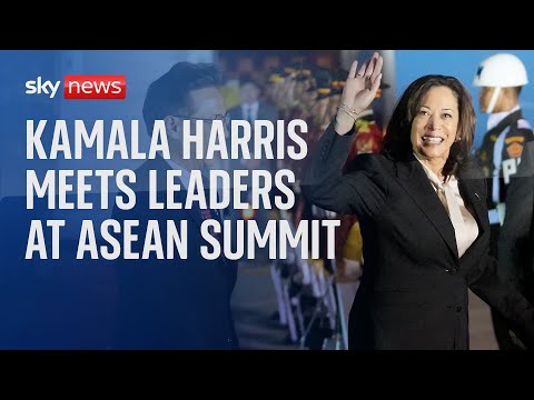 Watch live: US VP Kamala Harris attends the ASEAN Summit in Jakarta, Indonesia