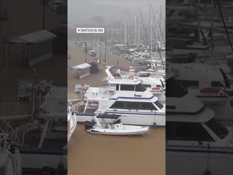 Fierce rainstorms batter Greece
