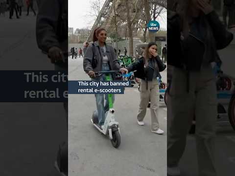 Rental e-scooters have disappeared from this city after locals voted to ban them #itvnews