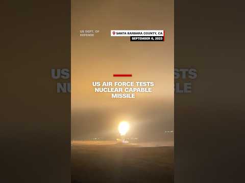 US Air Force tests nuclear capable missile #cnn #news #shorts #military