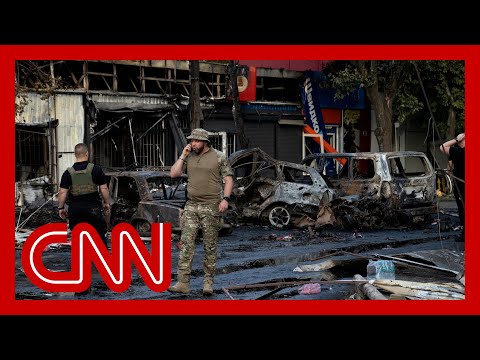‘Utter inhumanity’: Russian missile strikes shopping area in Ukraine