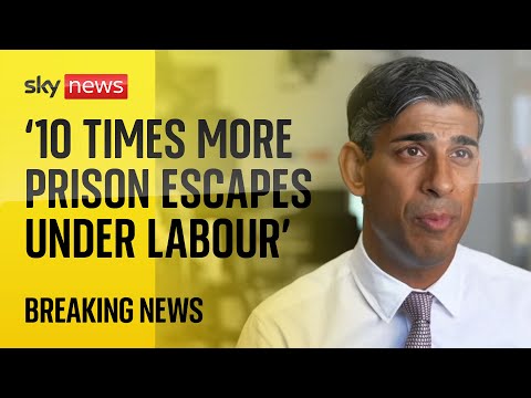 PM says there were 10 times more prison escapes under Labour government