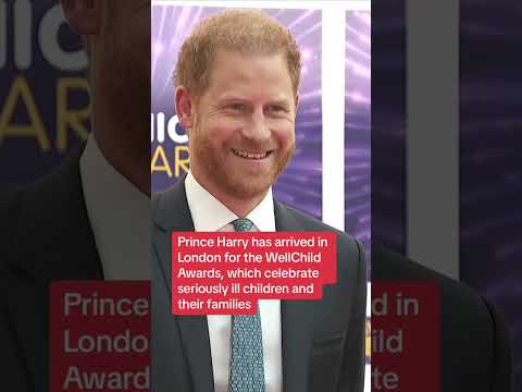 Prince Harry in London for awards ceremony