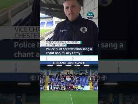 Police hunt for football fans who sang a chant about Lucy Letby #ITVnews #News #UK