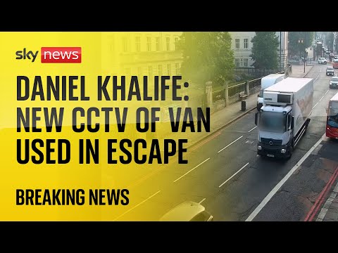 BREAKING: New CCTV of van used by Khalife to escape prison