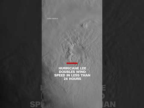 Hurricane Lee doubles in wind speed in less than 24 hours