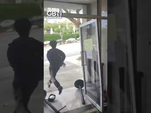 Car crashes into Chinese consulate, with police fatally shooting driver #GBNAmerica