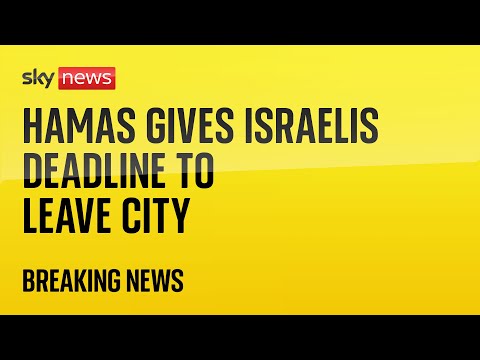 BREAKING Hamas tells Israelis to leave Ashkelon by 5pm