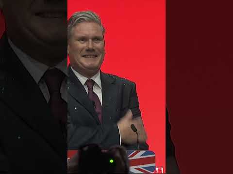 Labour leader covered in glitter by protester