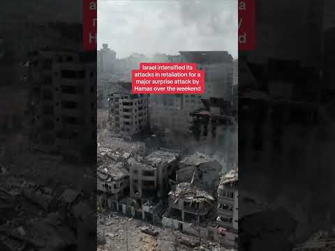 Drone shows scale of destruction in Gaza