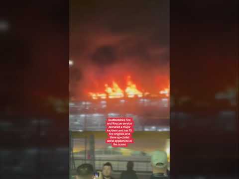 Luton Airport suspended flights until midday after a blaze led to one of the multi-storey car park