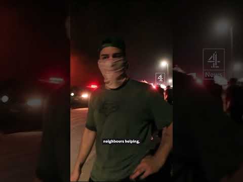 Argentina wildfire forces families to evacuate