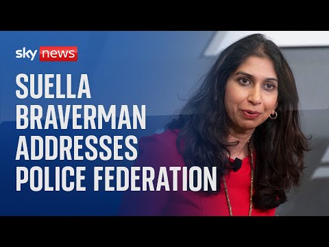 Watch live: Home Secretary Suella Braverman speaks at police federation conference