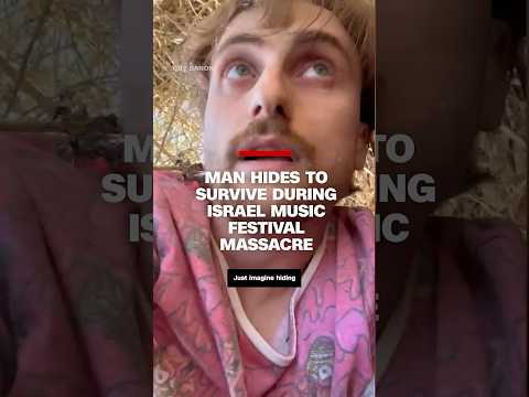 See how man survived massacre in Israel