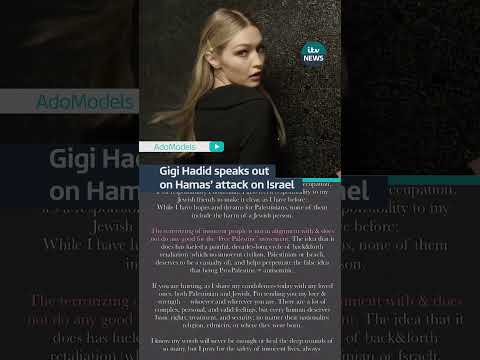 Gigi Hadid speaks out on Hamas’ attack on Israel #gigihadid #palestine #israel #hamasattack