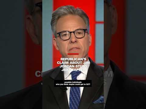 Republican’s claim about Jim Jordan stuns Jake Tapper
