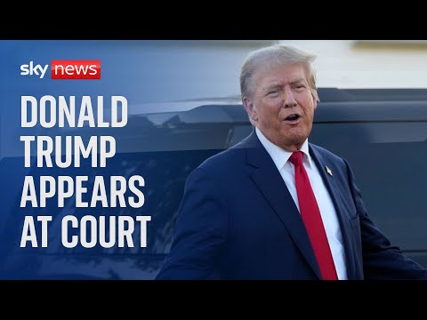 Watch live: Donald Trump set to arrive at court in New York